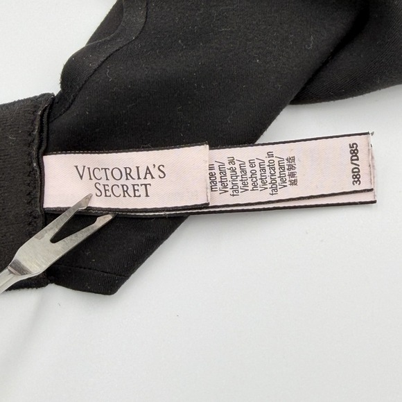 Victoria's Secret Black Push Up Bra 38D Smooth Molded Underwire Everyday - Picture 7 of 10